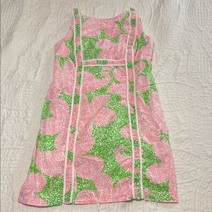 Lilly Pulitzer Pink and Green Floral Sundress